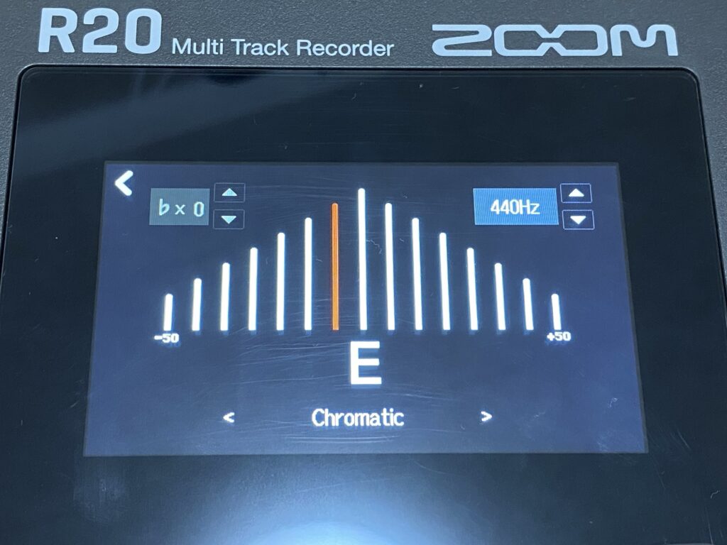 チューナー画面